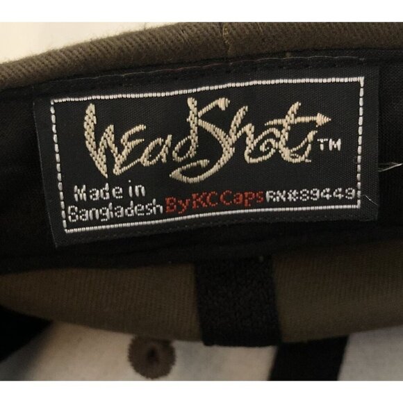 Headshots Cold Case Files Baseball Cap Hat Olive Green Strapback True Crime - Picture 8 of 8